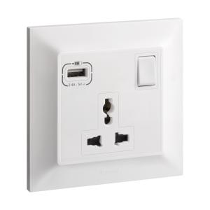 Multistandard Switched Socket + USB BelankoS