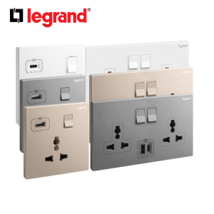 Multistandard Switched Socket + USB Galion